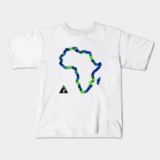 FABRIC AFRICAN COASTLINE by AfreeKA -1 Kids T-Shirt